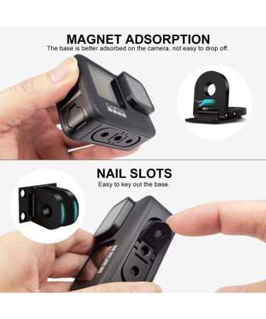 ParaPace Folding Fingers for GoPro Hero 11/10/9/8 Black & Max - Replacement Magnet Mount with Tripod Port for Handle Monopod - Buy Online on GoSupps.com