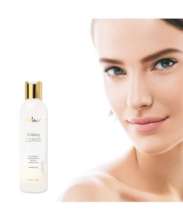 Deluvia Exfoliating Face Wash | Hydrating Cleanser & Gentle Scrub for Men & Women | Best Face Exfoliant for Glowing Skin - Buy Online on GoSupps.com