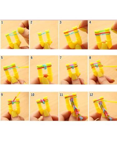 Rubber Band Refill Kit - 600 Colorful Bands + 480 S Clips + 1 Hook | DIY Bracelet Tool Set for Knitting and Weaving - Buy Online on GoSupps.com
