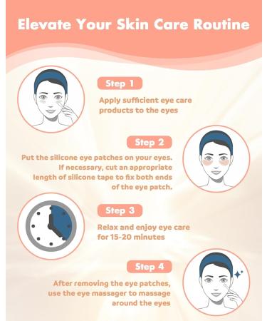 Reusable Under Eye Patches Silicone - Wrinkle Reduction Eye Cream Applicator Includes Silicone Tape & Bag - Perfect for Plumping Fine Lines - Buy Online on GoSupps.com