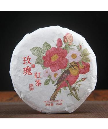 HQZM Yunnan Flower Fruit Honey Fragrance 100g Old Tree Sun Dried Red Black Tea Rose Puerh Tea - Buy Online on GoSupps.com