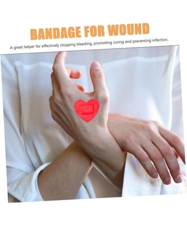 Beaupretty Heart Stickers Bandages - 10pcs Heart-Shaped Portable Patches for Protection | Breathable Bandages for All Ages - Buy Online on GoSupps.com