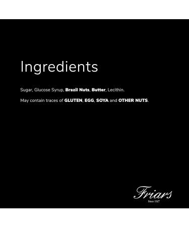 Friars Buttered Toffee Brazil Nuts - 250g Bag | Brittle Butter Toffee Coated Bolivian Brazil Nuts | Artisan Sweets for Vegetarians | Perfect Gift for Special Occasions - Buy Online on GoSupps.com