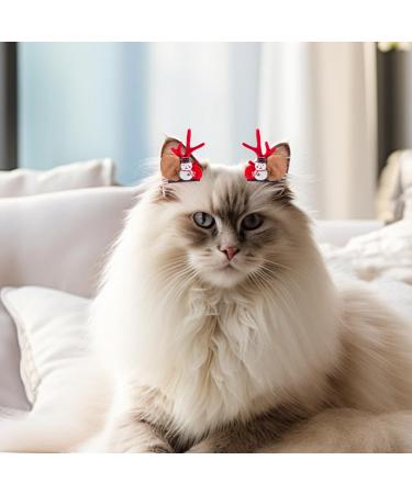 Miaija 12Pieces Pet Elk Hair Bows Clips Winter Funny Cute Xmas Dress Up Christmas Dog Hair Grooming Accessories for Small Puppy Cat Long Hair - Buy Online on GoSupps.com