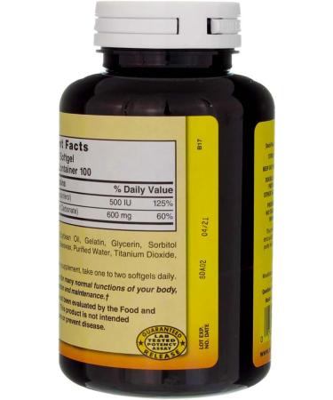 Nature's Blend Liquid Calcium 600 mg with D3 Softgels - 100 ct Pack of 6 - Buy Online on GoSupps.com