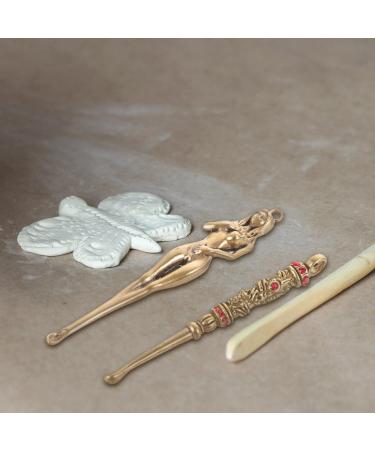 SEWACC 2pcs Brass Ear Spoons - Mini Shovel Sampling Spoons for Earwax Removal - Lab Spatula Necklace Pendant - Buy Online on GoSupps.com