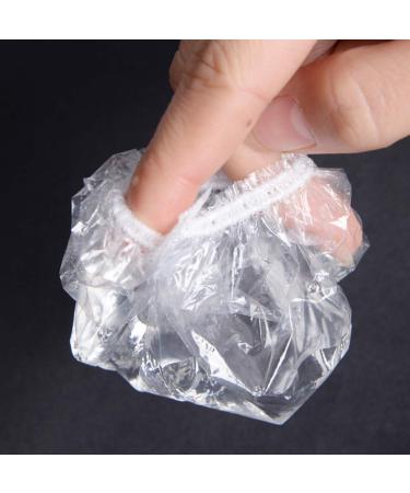 100Pcs Clear Plastic Disposable Elastic Ear Covers - Waterproof Ear Protectors for Hair Dye, Shower, Bathing - Ideal for Home & Salon Use by Women and Men - Buy Online on GoSupps.com