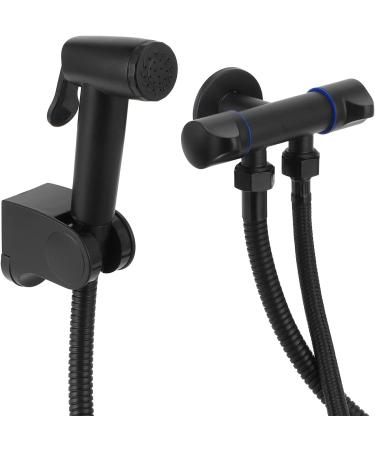 Bidet Spray Head G1/2 - High Pressure Handheld Bidet Sprayer Set | Black Bathroom Accessories - Buy Online on GoSupps.com