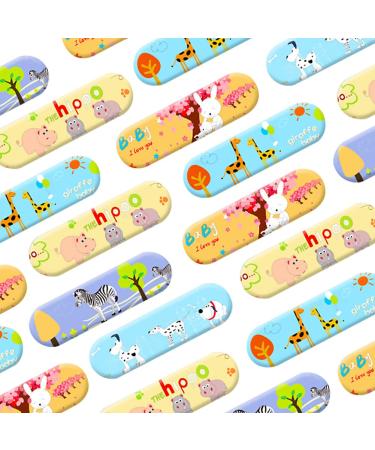 AndicAge Cute Bandages 100 Count Water Resistant Breathable Bandages Cute Cartoon Adhesive First Aid for Kids Children