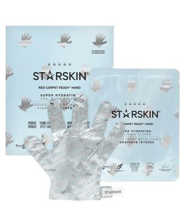 Starskin Red Carpet Ready Repairing Hand Mask Moisterizing Gloves with Coconut Shea Butter & Macademia Oil for Dry Hands and Cuticles