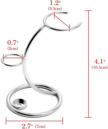 Linkidea Shaver Kit Storage Stand - Stainless Steel Holder for Safety Razor & Shaving Brush | Perfect for Bathroom & Shower | Compatible with Manual Razors (Silver - Buy Online on GoSupps.com