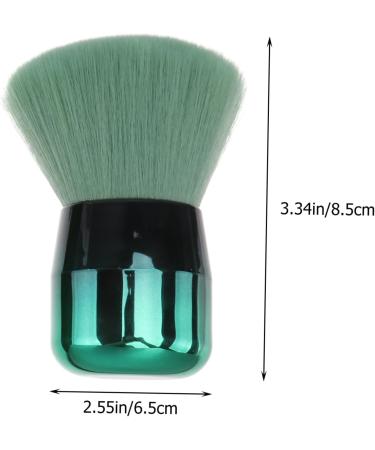 Beavorty 1Pc makeup brush travel blush brush travel powder brush makeup blush brush kabuki liquid blush bronzer brush green powder single contouring brush artificial fiber 8.5x6.5cm Green - Buy Online on GoSupps.com