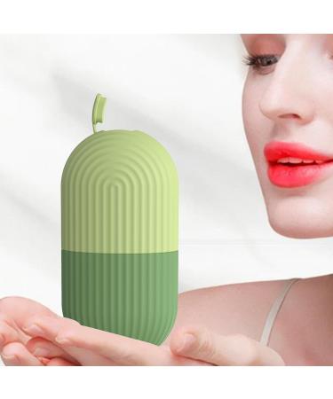 Skincare Tools: Green Stripe Face Massager Roller & Cooling Ice Tray for Pore Shrinking & Skin Tightening - Buy Online on GoSupps.com