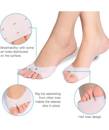 Metatarsal Gel Pads - Soft Silicone Forefoot Insoles for Diabetics Morton s Neuroma Calluses & Blisters - Breathable Comfort - Buy Online on GoSupps.com
