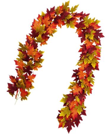 Zerodeko 2 Pcs Simulated Maple Leaf Rattan Pine Cones Hanging Vine Silk Flower - Buy Online on GoSupps.com