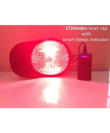 Cosmo Rejuvenator Hair Growth Laser Cap - 272 Diode Low Level Laser Therapy for Men & Women | 30-Minute Timer - Buy Online on GoSupps.com