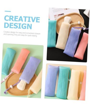 Baluue 6pcs Soap Bag Foaming Net Bath Foaming Nets Bar Soap Scrubber Pouch Soap Savers Pouch Soap Pouch or - Buy Online on GoSupps.com