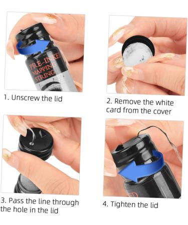 Didiseaon Eyebrow Ink Black Line Eyebrow Measure Tool Eyebrow Mapping Tool String Eyebrow Trimming - Buy Online on GoSupps.com