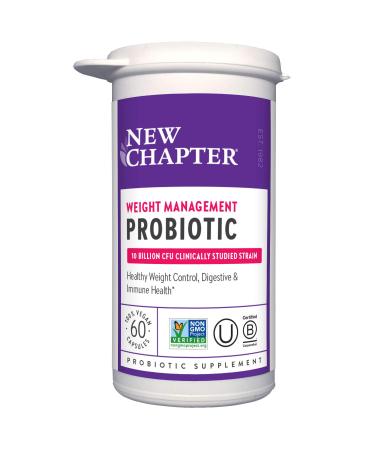 New Chapter Weight Management Probiotic 10 Billion CFU 60 Vegan Capsules