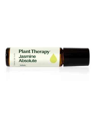 Plant Therapy Jasmine Sambac Absolute Pre-Diluted Essential Oil Perfume Roll-On 10 mL (1/3 oz) 100% Pure Natural Aromatherapy Therapeutic Grade