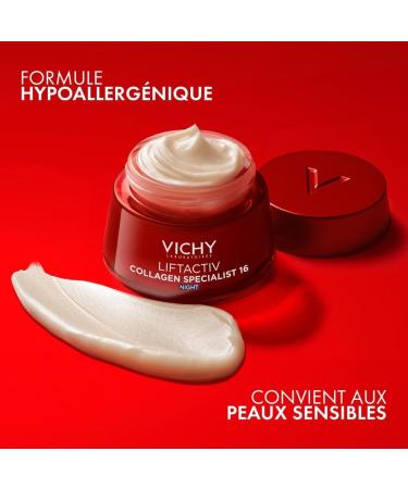 Vichy Liftactiv Cr me de Nuit Anti- ge Collagen Specialist Lisse & Repulpe Enrichi en Vitamine Cg Pour tous Types de Peau 50 ml - Buy Online on GoSupps.com