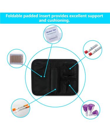 Insulin Carrying Case - Portable Medical Cooler Bag for Diabetes Insulin Cooler Travel Case Convenient to Changing Needles Wood.l - Buy Online on GoSupps.com