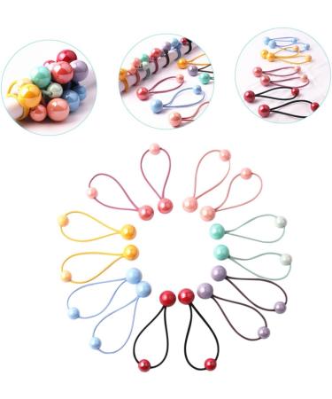 FRCOLOR 35 Pairs Headband Color Hair Tie Hair Ties Ponytail Holders Scrunchies for Girls Hair Band Girls Hair Rope Hair Knockers for Girls Pom Pom Elasticity Hairball Acrylic Toddler - Buy Online on GoSupps.com