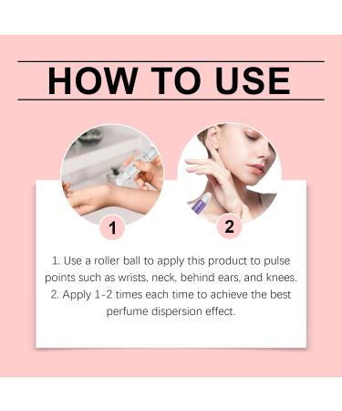 Pheromones Perfumes for Women - Eau de Parfum Personal Roller Ball Perfume Long Lasting Charming Portable Dating Perfume Attractive to the Opposite Sex(0.5 fl.oz/15ml) Pink-Rose - Buy Online on GoSupps.com