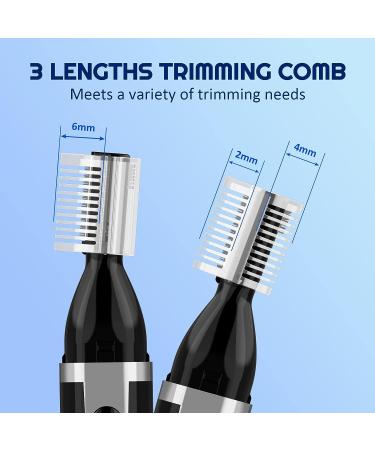 Dapsang Electric Eyebrow Trimmer for Men - Rechargeable Facial Hair Shaver and Detail Trimmer with Replacement Blade in Black - Buy Online on GoSupps.com