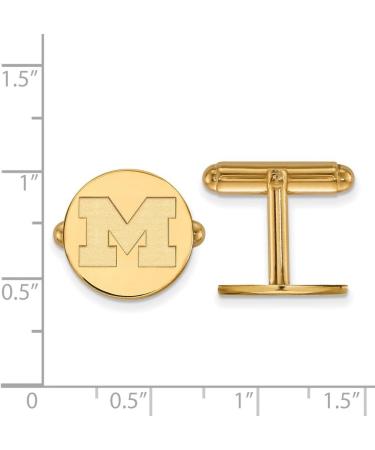 Michigan Gold Plated Cuff Links - Stylish and Elegant Accessories - Buy Online on GoSupps.com