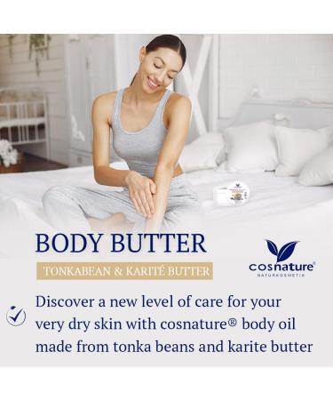 Cosnature Body Butter with Haba Tonka & Shea Butter - Hydrating 200ml for Soft Skin | International Shipping - Buy Online on GoSupps.com
