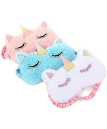 Child's Pink Embroidered Eye Mask with Makeup Eyeshadow Design - 1 Count - Buy Online on GoSupps.com