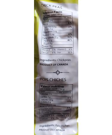 Dried Chick peas 4.54 KG 10 lbs - Pois Chiches Product of Canada. Plant-based Source of Protein. Use for Hummus Stew Salads Curries. - Buy Online on GoSupps.com