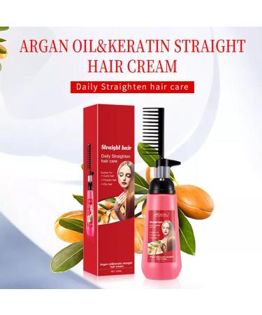 Hair Straightening Cream - Instant Smoothing Treatment for All Hair Types | Nourish Curls Tame Frizz - 150ml International Shipping - Buy Online on GoSupps.com