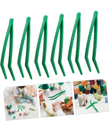 ULTECHNOVO 6pcs Kids Collection Tweezers Set - Craft, Wig Plucking, Science & Reptile Feeding Tongs - Green Medium - Buy Online on GoSupps.com