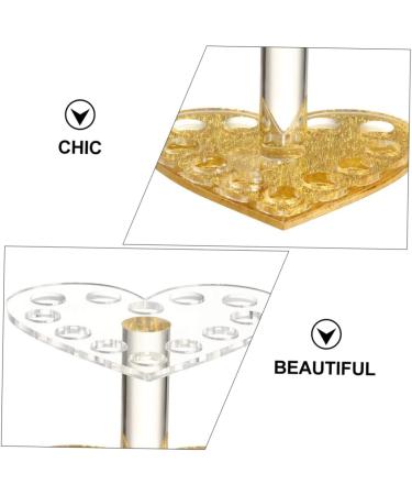 FOMIYES 6 Pcs Nail Art Heart Pen Holder Eyeliner Pencil Eyeliner Holder Makeup Brush Holder Bracket Acrylic 8.7X8.5X6.8cmx3pcs Assorted Colorx3pcs - Buy Online on GoSupps.com