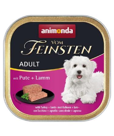 Animonda of the finest adult dog food wet food for adult dogs with turkey + lamb 22 x 150 g with turkey + lamb 1 piece (22 pack) - Buy Online on GoSupps.com