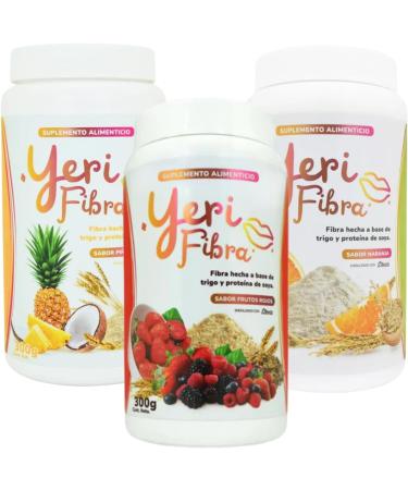 YERI FIBRA - Pi a ColadaFlavor - Daily Fiber - Exotic Delicious Flavors Wheat and Soy Protein 300g (10.5oz) - Las Originales Fibras Virales de YeriMua. - Buy Online on GoSupps.com