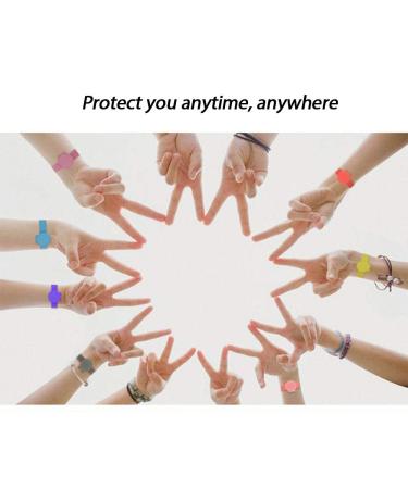 UISI Silicone Bracelet - Disposable Portable Hand Sanitizer Wristband (Clear Pink) - Ideal for Adults and Children - Buy Online on GoSupps.com