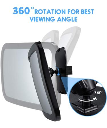 Ansta Baby Car Mirror - Frost-Proof Rear View 360 Wide Angle Convex for Safe Infant Travel - Buy Online on GoSupps.com