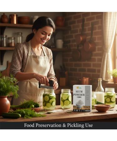 Herbs Botanica Alum Powder Potassium Alum Fitkari Granulated Powder Natural and Pure 2 oz No Additives Multi-Use Baking & Household Essential Pure - Buy Online on GoSupps.com