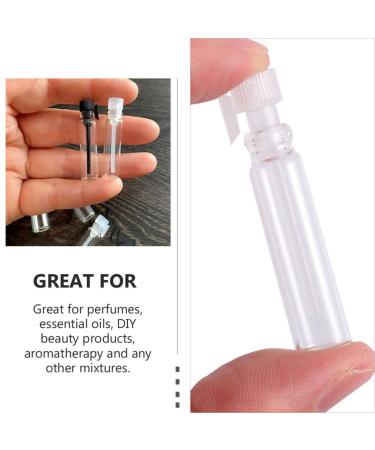 Buy FRCOLOR 100pcs Perfume Essential Oil Sample Vials - Clear Mini Spray Bottles for Travel & Samples - Assorted Colors - Buy Online on GoSupps.com