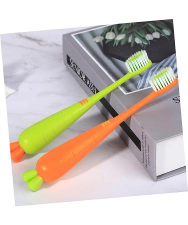 Buy Minkissy Manual Toothbrush Set - 12 Pieces Carrot Travel Toothbrushes for Kids | Childrens Dental Care - Buy Online on GoSupps.com