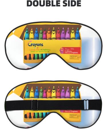 Sleep Mask Eye for Women & Men - Reusable Soft Blackout Masks for Better Sleep | Travel & Camping Essentials | Perfect Gifts - Cute Crayons Box - Buy Online on GoSupps.com