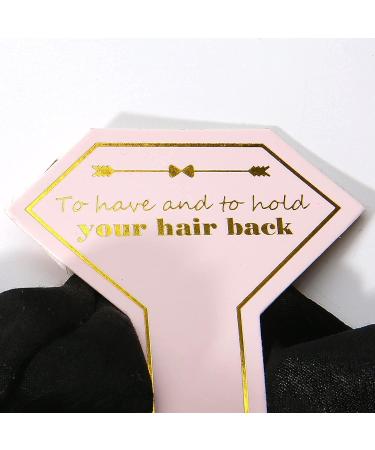 8pcs Satin Bridesmaid Proposal Gifts - White & Rose Gold Hair Ties & Scrunchies | Bachelorette Party Favors & Wedding Gifts - Buy Online on GoSupps.com