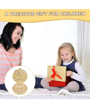 Milk Tooth Jar - Wooden Tooth Box for Boys & Girls | Keepsake for Milk Teeth Fairy Gifts & Presentation - Buy Online on GoSupps.com