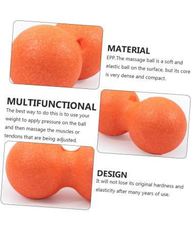 Solustre 2 STK Peanut Massage Ball - Handheld Muscle Roller for Yoga & Foot Massage - EPP Double Ball Massage Device for Total Body Relaxation - Buy Online on GoSupps.com