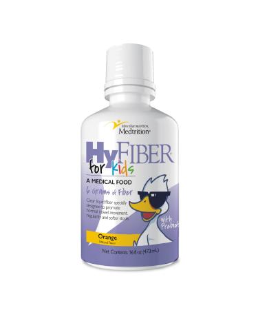 HyFiber Liquid Fiber for Kids in Only One Tablespoon, Supports Regularity and Softer Stools, FOS Prebiotics for Gut Health, 6 Grams of Fiber, 32 Servings per Bottle 16 Fl Oz (Pack of 1)
