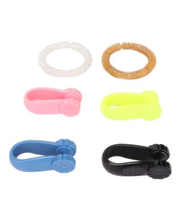 Flower-shaped acupressure point clip for headaches portable and portable safe and effective ABS handicraft point clip health care