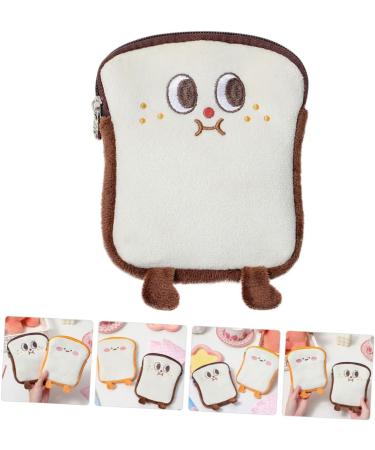 Healifty 2pcs Fluffy Menstrual Coin & Tampon Holder Pouch Brown - Multi-function Mini Storage Bag with Zipper for Menstruation - Convenient & Wear-resistant - Buy Online on GoSupps.com